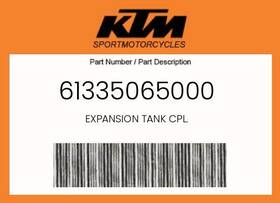 61335065000 Ktm Genuine Expansion Tank Cpl. -