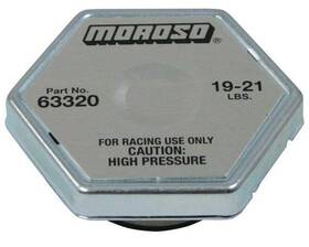 63320 Moroso Racing Radiator Cap Hexagon 19-21 Psi