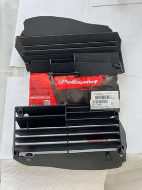 8464700003 Polisport Radiator Louvers Black For 2019 - 2023 Yamaha Yz250f Yz450fx