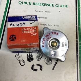 Grc112 Triumph Tr6 Nos Unipart 7 Lbs. Radiator Cap 1970-73 Only 1970 Gt6 Too