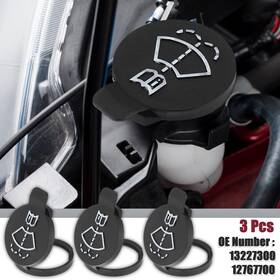 Uxcell 724708440707 3pcs Windshield Washer Fluid Reservoir Bottle Tank Cap For Chevy Cadillac