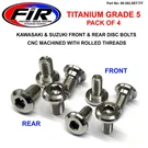GR5 Bolts Disc Kaw/suz KIT/8, Titanium Front & Rear Rm Kxf, Fir Brand. Fixed Price $50.84.