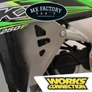 Kawasaki KX250F 17 18 19 20 Radiator Braces Works Connection Silver Guards Kxf. Fixed Price $240.85.