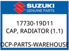 Suzuki Oem Part 17730-19D11 Cap Radiator (1.1). Fixed Price $43.82.