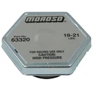 Moroso Radiator Cap 63320; Race Series, Hexagon 19-21 Psi Natural Steel. Fixed Price $24.56.