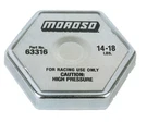 Moroso 63316 Racing Radiator Cap Steel Hexagon 14-18 Psi Brass/stainless Spring. Fixed Price $24.99.