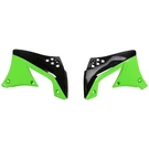 Ufo Radiator Shrouds Scoops Black/green KA04713#999. Fixed Price $44.78.