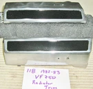 #118 Honda 1983 VF750 Radiator Trim Covers 19111-MB0-770 19110-MB0-770 Restored. Fixed Price $35.00.