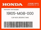 Honda Genuine Cap Assy.,reserve Tank 19105-MG8-000. Fixed Price $12.94.