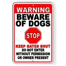 Sign Or Decal Beware Of Dog Will Bite Security Attack Guard Warning Protected. Fixed Price $12.19.