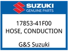 Suzuki Oem Part 17853-41F00 Hose,conduction. Fixed Price $27.66.