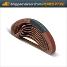 Powertec 1/2 18" Sanding Belts 180 Grit 20PK Aluminum Oxide Sandpaper 401818. Fixed Price $11.99.