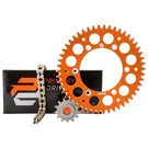 Primary Drive Alloy Kit & Gold X-ring Chain Orange Rear Sprocket For Ktm 125 Xc. Fixed Price $141.08.