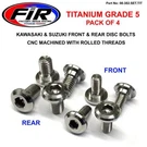 GR5 Bolts Disc Kaw/suz KIT/8, Titanium Front & Rear Rm Kxf, Fir Brand. Fixed Price $48.43.