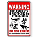 Sign Or Decal Beware Of Dog Will Bite Security Attack Guard Warning Protected. Fixed Price $12.22.