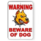Beware Of Dog Will Bite Security Attack Guard Warning Trespassing Sign Or Decal. Fixed Price $15.39.