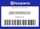 Husqvarna Genuine Reservoir Cpl. - 28535165033. Fixed Price $48.53.