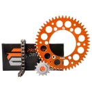Primary Drive Alloy Sprocket O-ring Chain Kit Orange For Ktm 144 150 450 Sxf. Fixed Price $118.07.