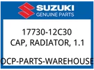 Suzuki Oem Part 17730-12C30 Cap,radiator (1.1). Fixed Price $45.71.